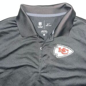 Nike Kansas City Chiefs NFL On Field Apparel Polo Shirt Men's Small Gray